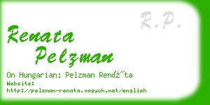 renata pelzman business card